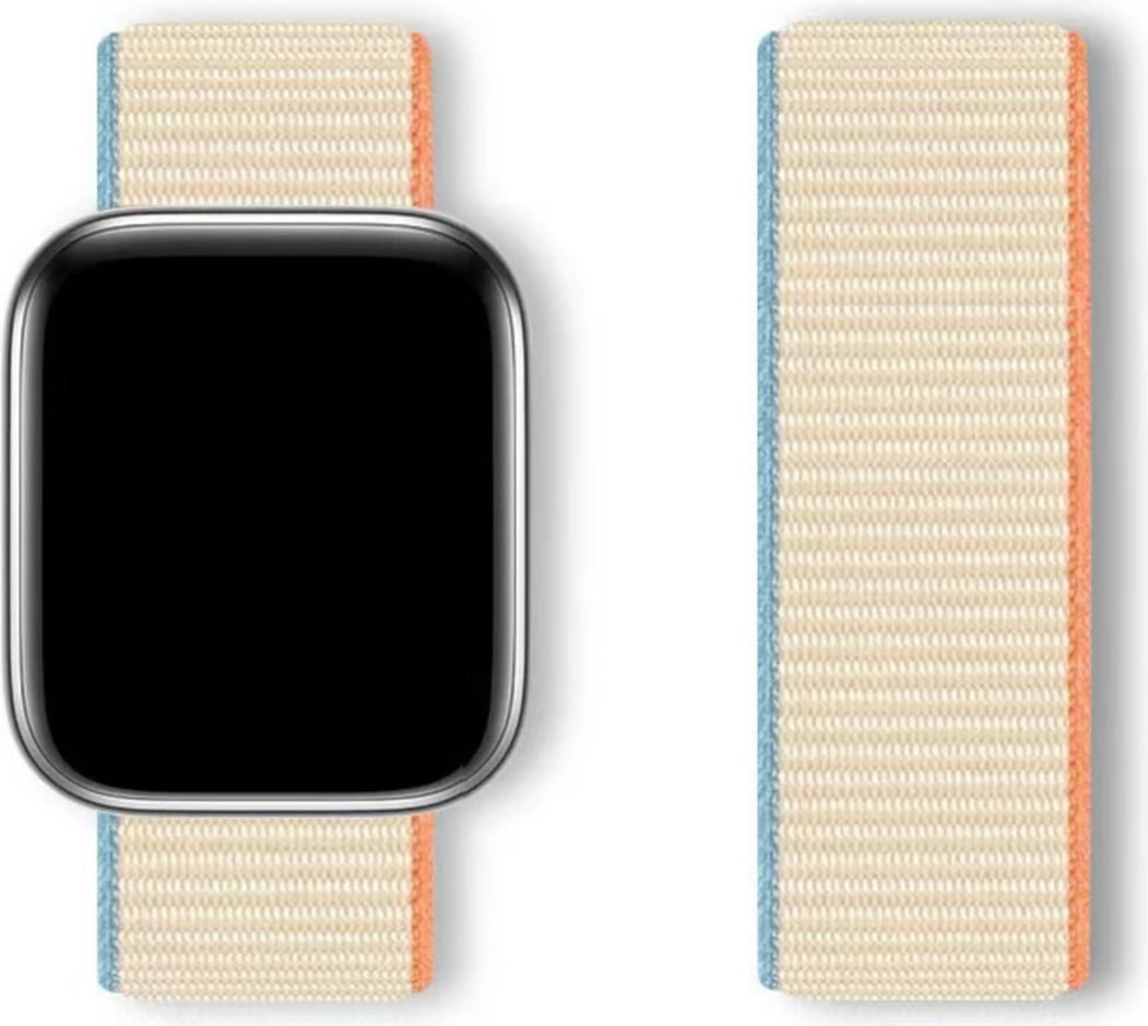Rrip sport Hurtel Sport Loop për Apple Watch 42/44/45/46/49 mm, najlon, bezhë