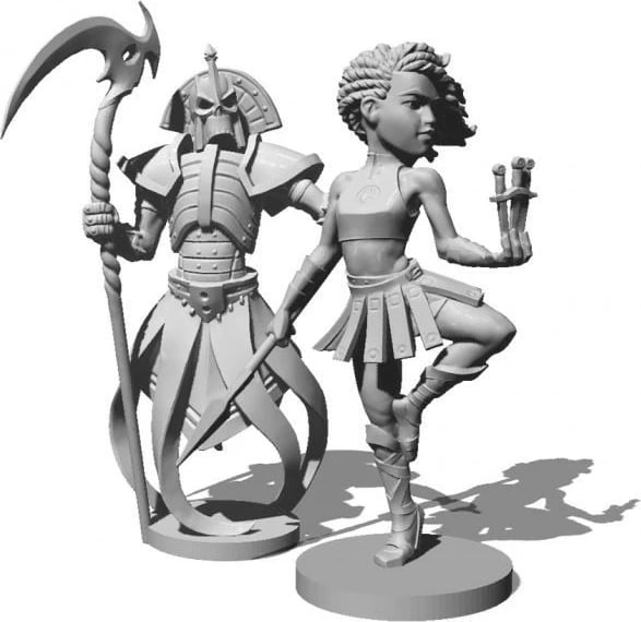 Set miniatura për lojë tavoline Albi Karak, 8 copë, Gri