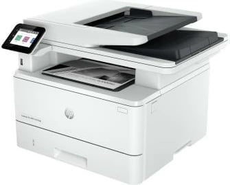 Printer shumëfunksional, HP, LaserJet Pro MFP 4102fdw (2Z624F#B19), laser mono, duplex, Wi‑Fi, Bluetooth, 250 fletë, e bardhë