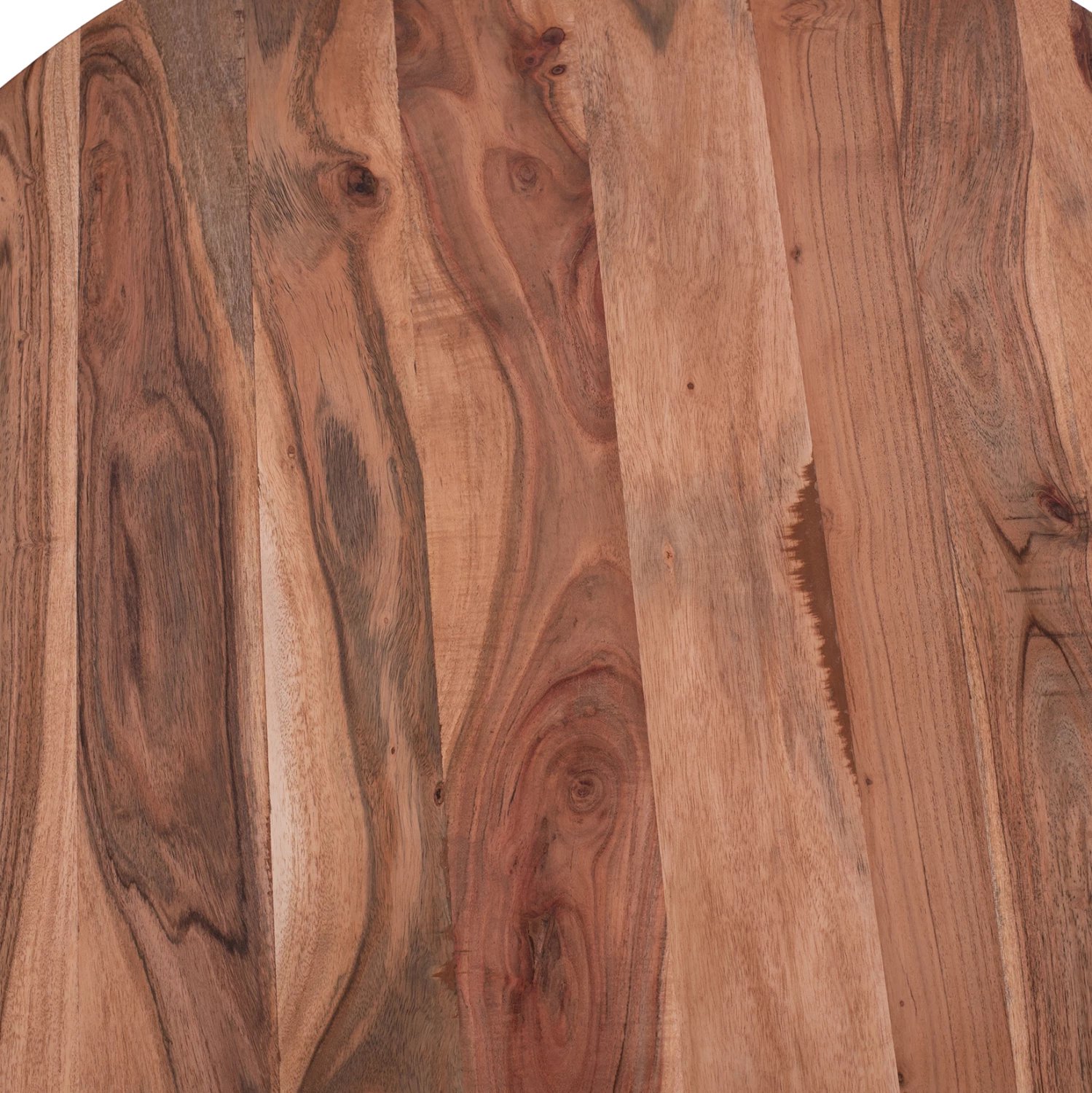 Tavolinë kafeje, dru akacie, dy nivele, ngjyrë natyrale dhe metal i zi, FH8778.11, 90x40cm