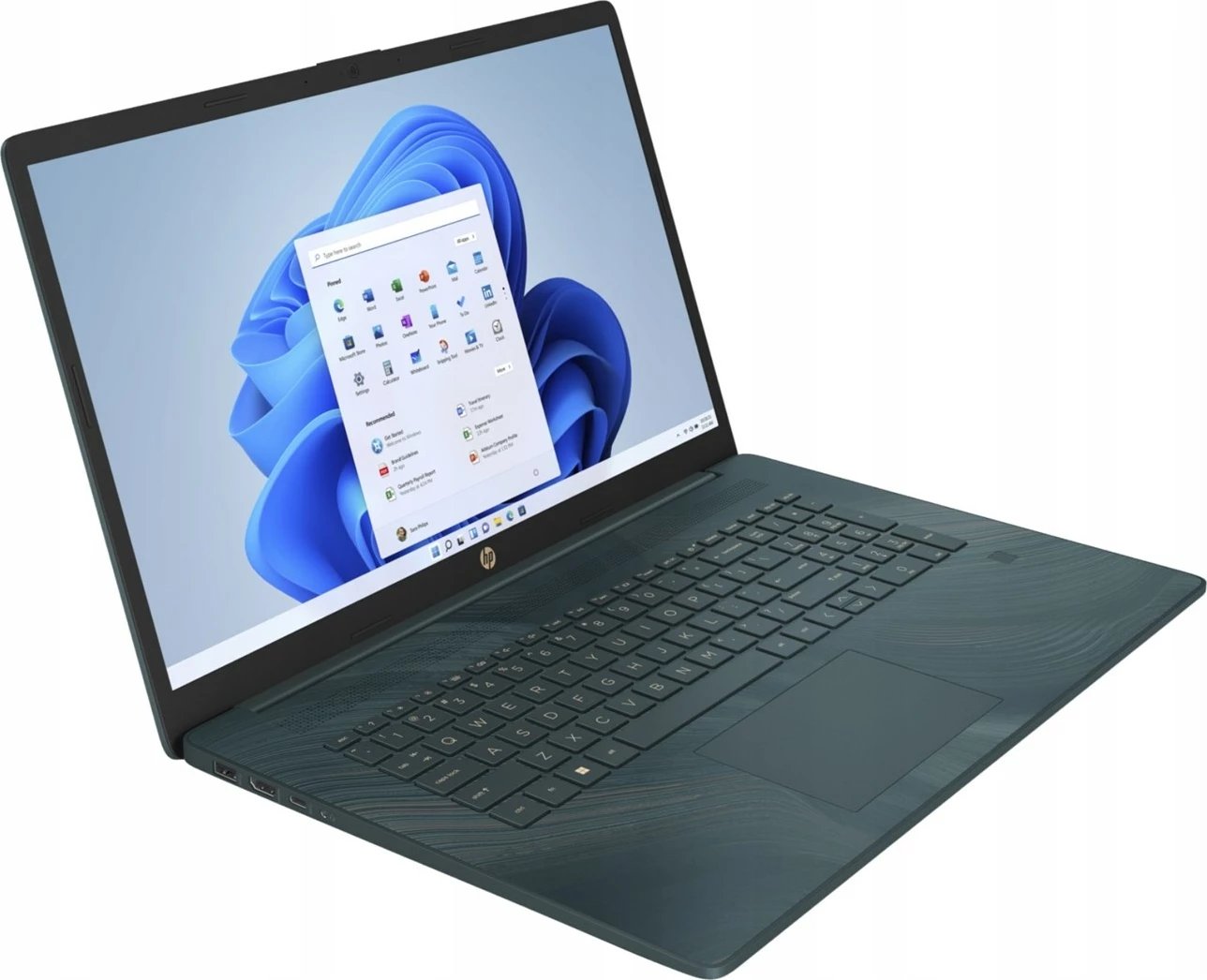 Laptop HP 17-cn0055ds, QuadCore N4120, 17.3' FHD, 8GB DDR4, SSD256, Peacock Teal
