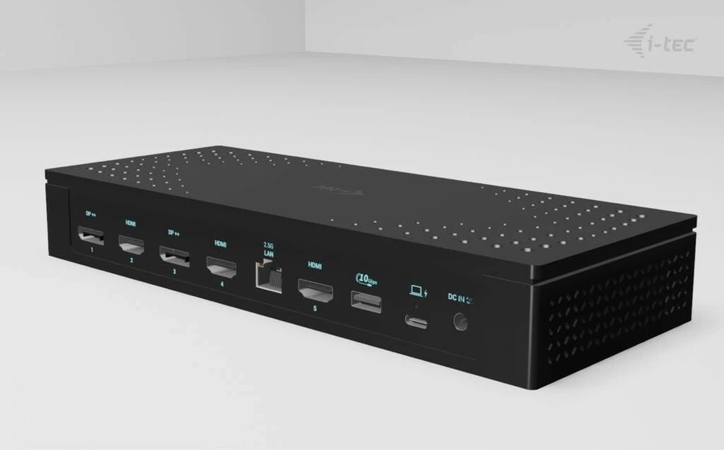 Kasë docking i-tec CA5MONITORDOCKPD, 5x 4K/60Hz, Power Delivery 100W, e zezë