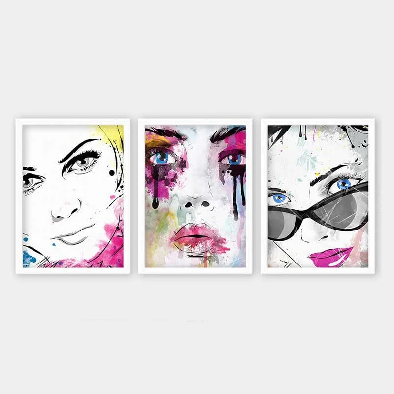 Pikturë dekorative me kornizë (3 copë), Wallity, 3BC_3848730_5575