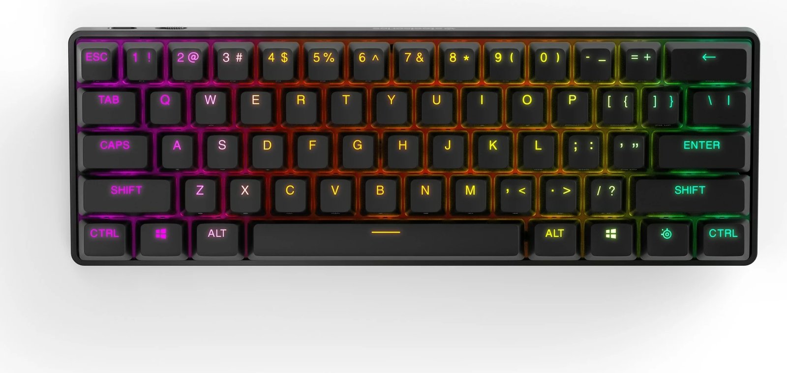 Tastierë SteelSeries Apex Pro Mini Wireless, USB + RF Wireless + Bluetooth, QWERTY US English, E zezë
