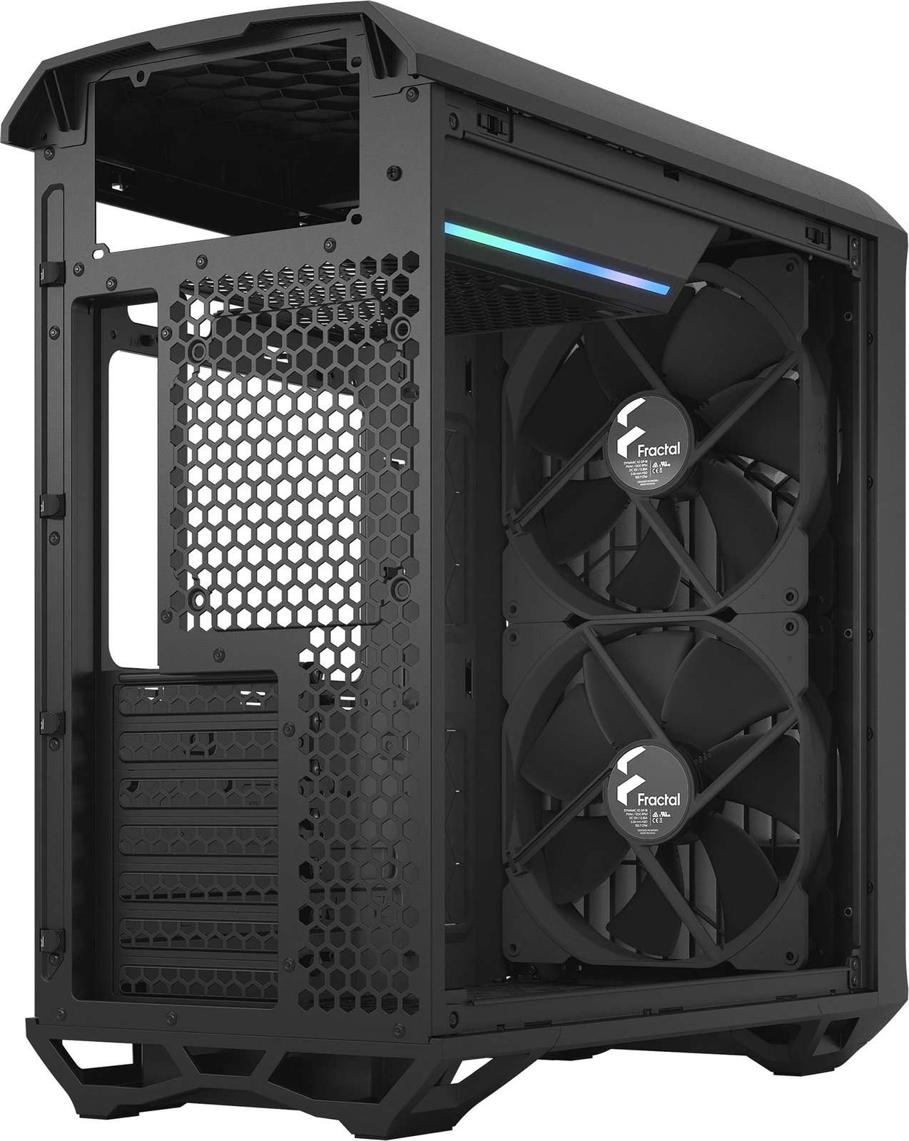 Kasë Fractal Design Torrent Compact, Tower, ATX/EATX/micro ATX/Mini-ITX, xham i temperuar, e zezë Kasë Fractal Design Torrent Compact, Tower, ATX/EATX/micro ATX/Mini-ITX, xham i temperuar, e zezë