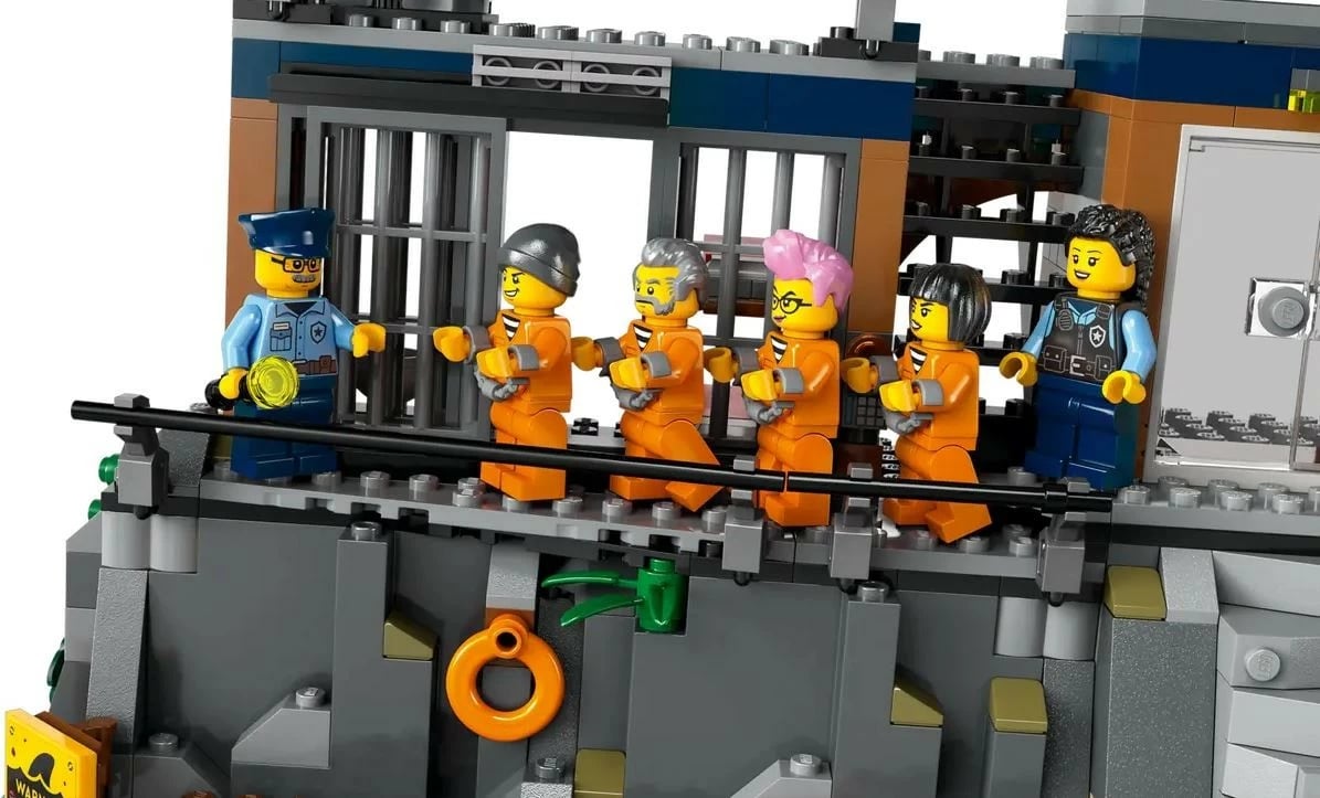 Set ndërtimi LEGO City Prison Island 60419, 980 pjesë, plastikë