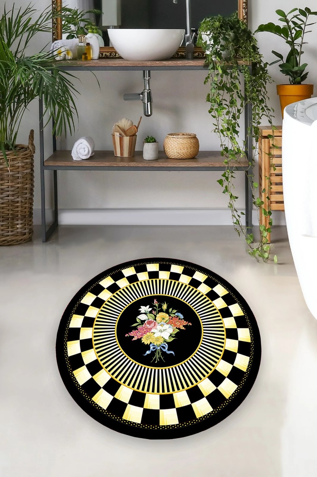 Tapet banje Mijölnir, i rrumbullakët, 100cm