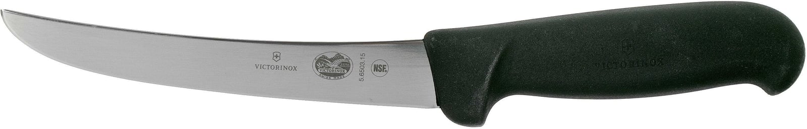 Thikë Victorinox e drejtë për prerje, Fibrox, e zezë