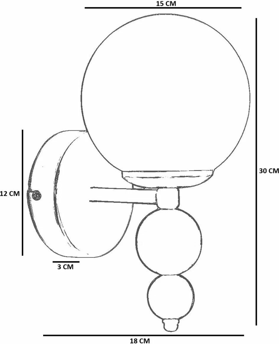 Llambë muri Opviq, 9052-1A, e bardhë dhe e zezë Llambë muri Opviq, 9052-1A, e bardhë dhe e zezë