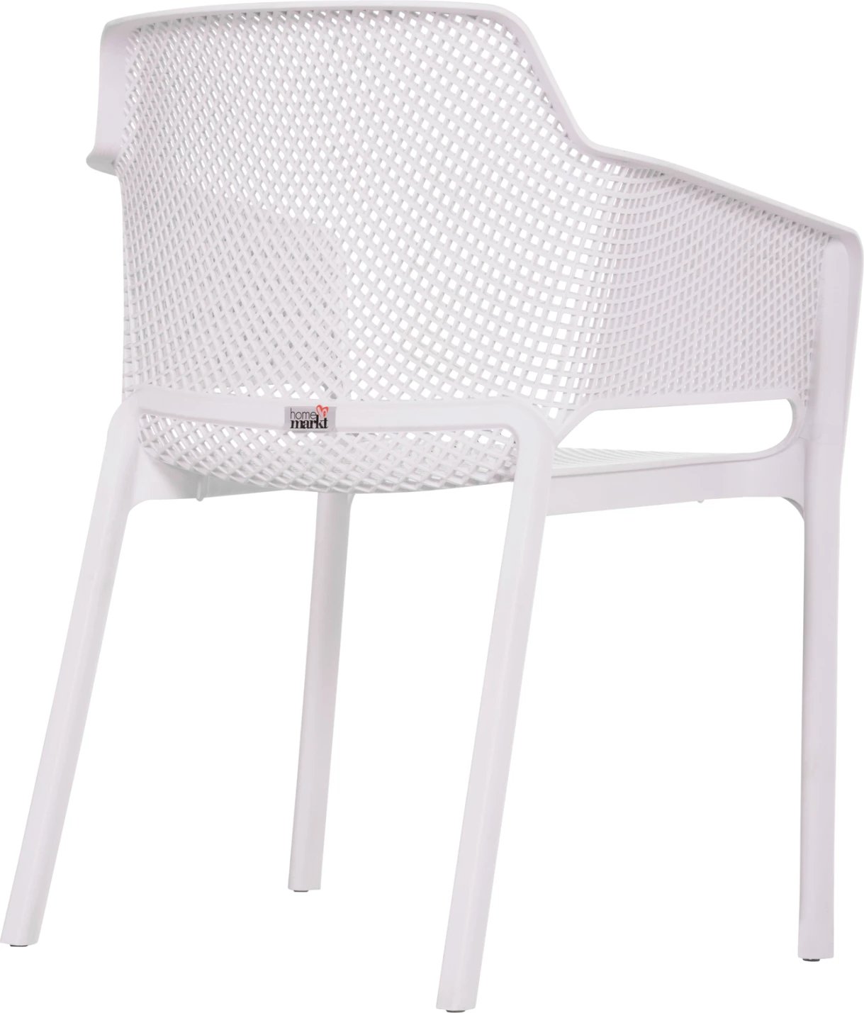 Karrige me krahë polipropileni, e bardhë, JOHN FH6103.01, 59x58x79.5cm