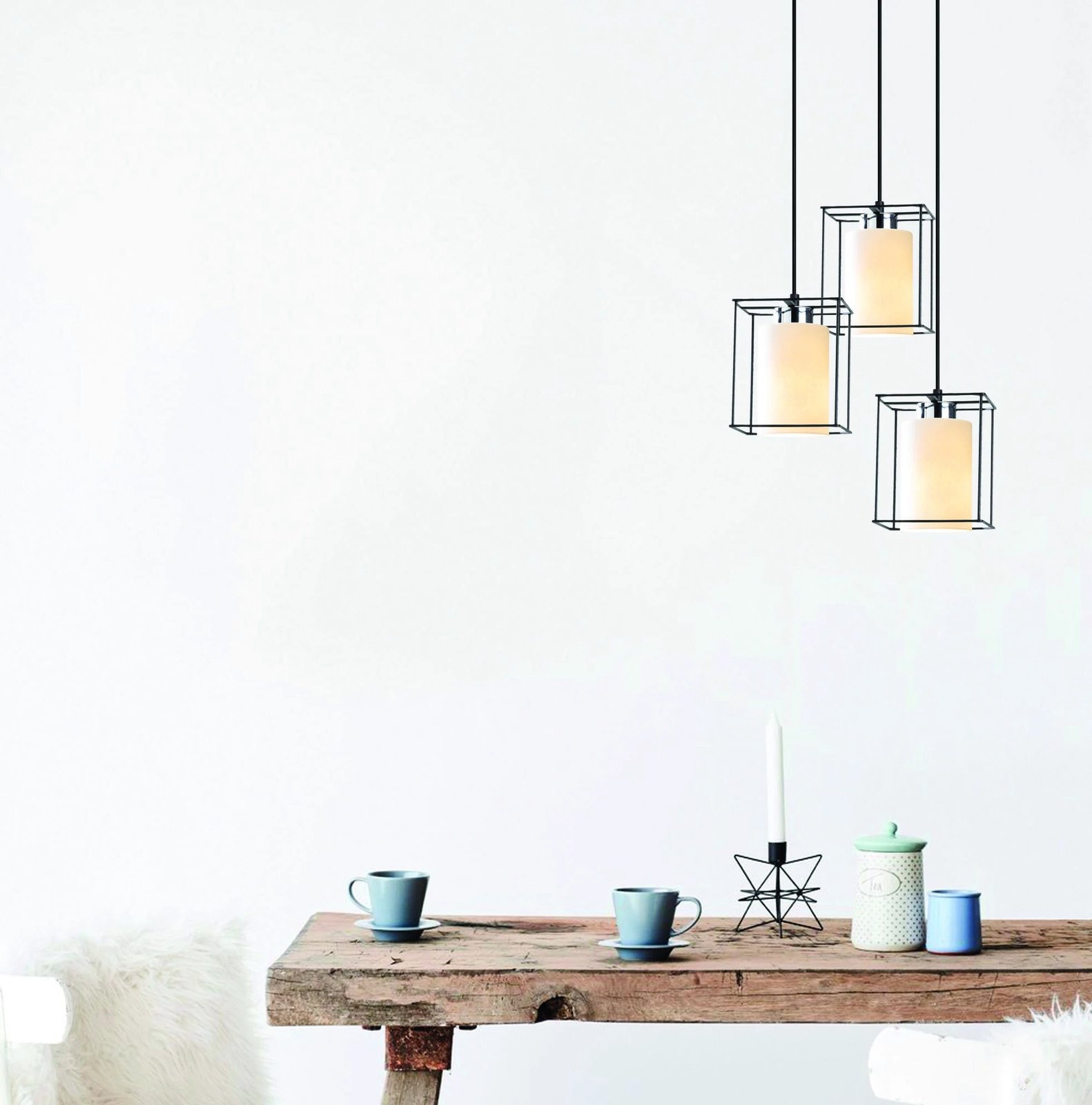 Llambë tavani skandinave, e zezë, Swank - 702-S2