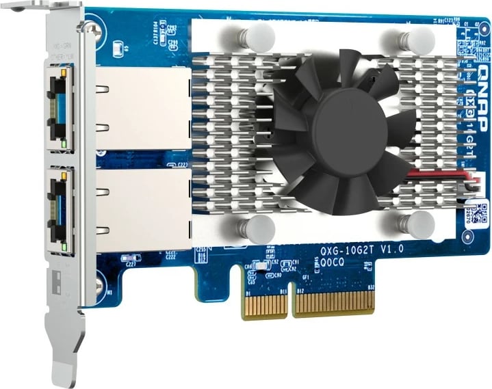 Kartë rrjeti QNAP QXG-10G2T, PCIe, 2x RJ-45, 10Gbps, Blu