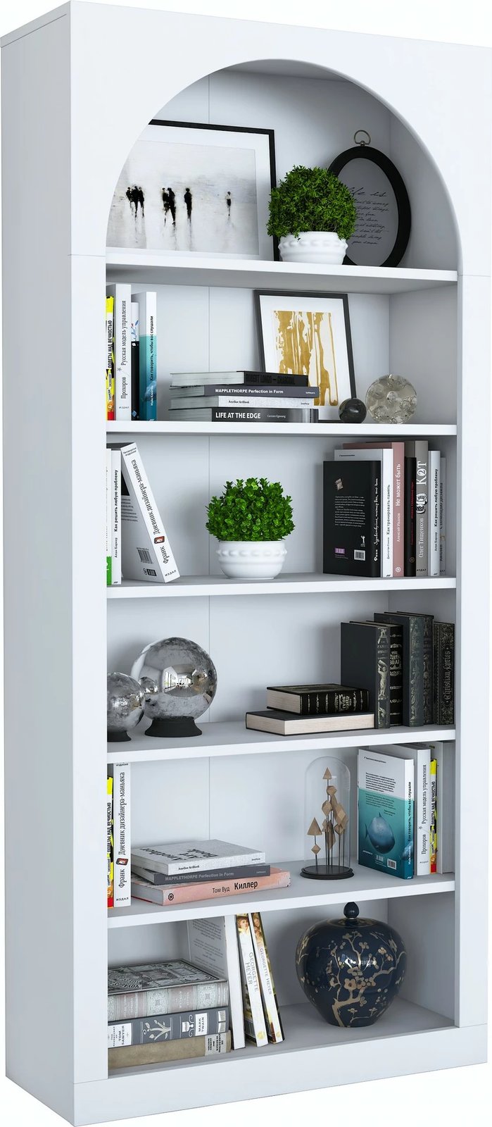 Raft librash Skye Decor, i bardhë, HC116 - 3142