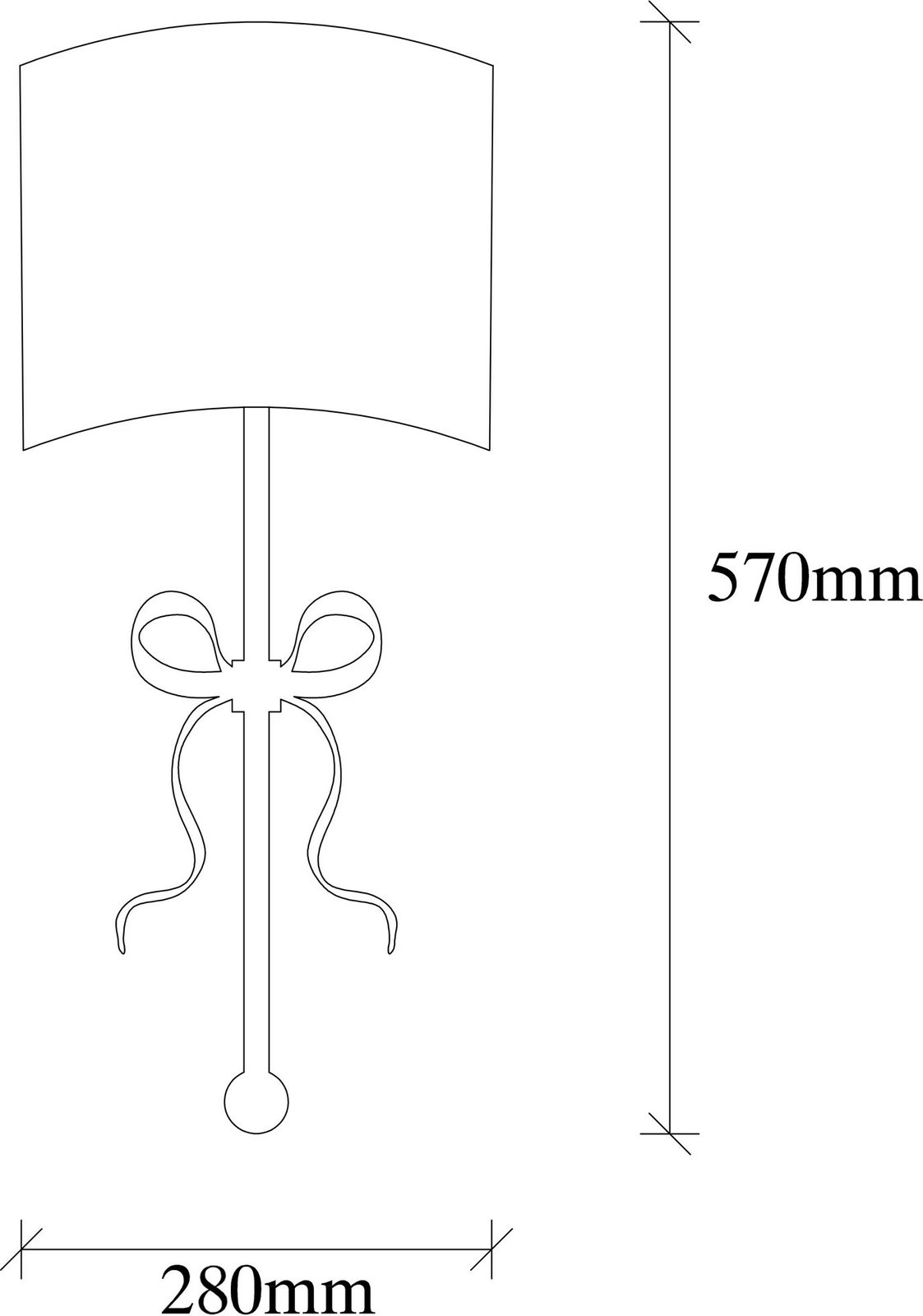 Llambë muri Opviq, Asaf - 6982, e bardhë dhe e zezë
