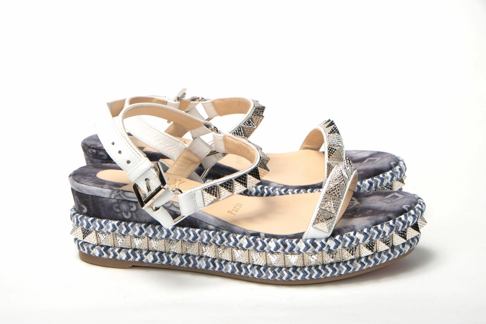 Sandale me platformë për femra Christian Louboutin, shumëngjyrëshe 