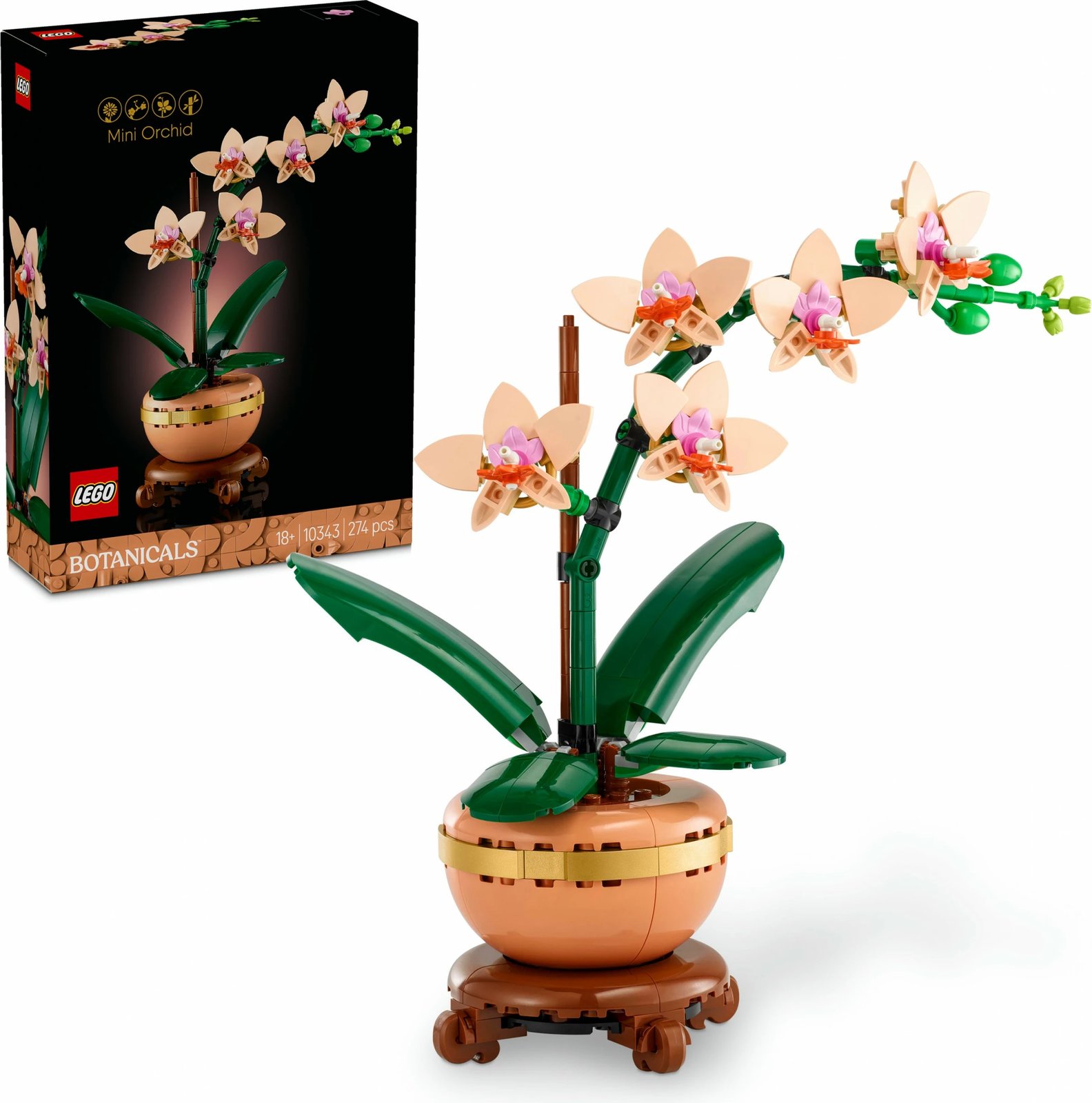 Set ndërtimi LEGO Mini Orchid, 274 pjesë, plastikë, shumëngjyrësh Set ndërtimi LEGO Mini Orchid, 274 pjesë, plastikë, shumëngjyrësh