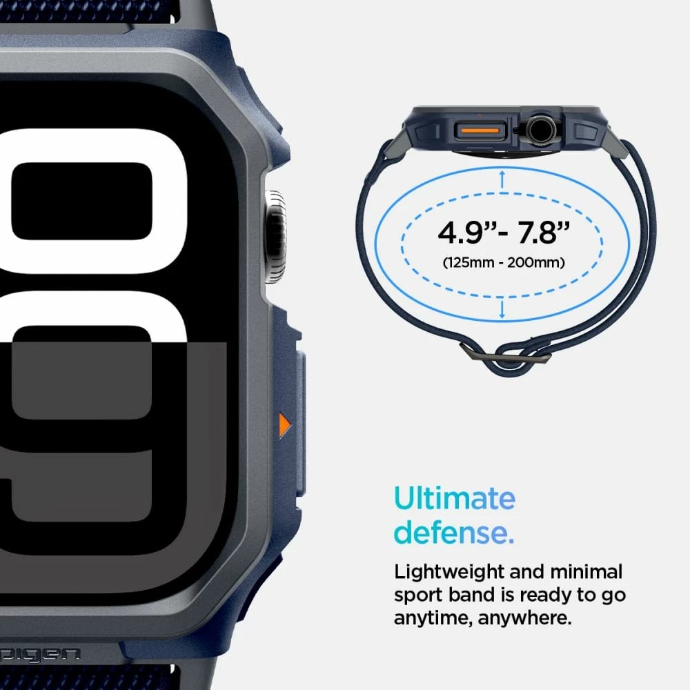 Rrip Spigen Lite Fit Pro për Apple Watch 10, 46mm, Kaltër