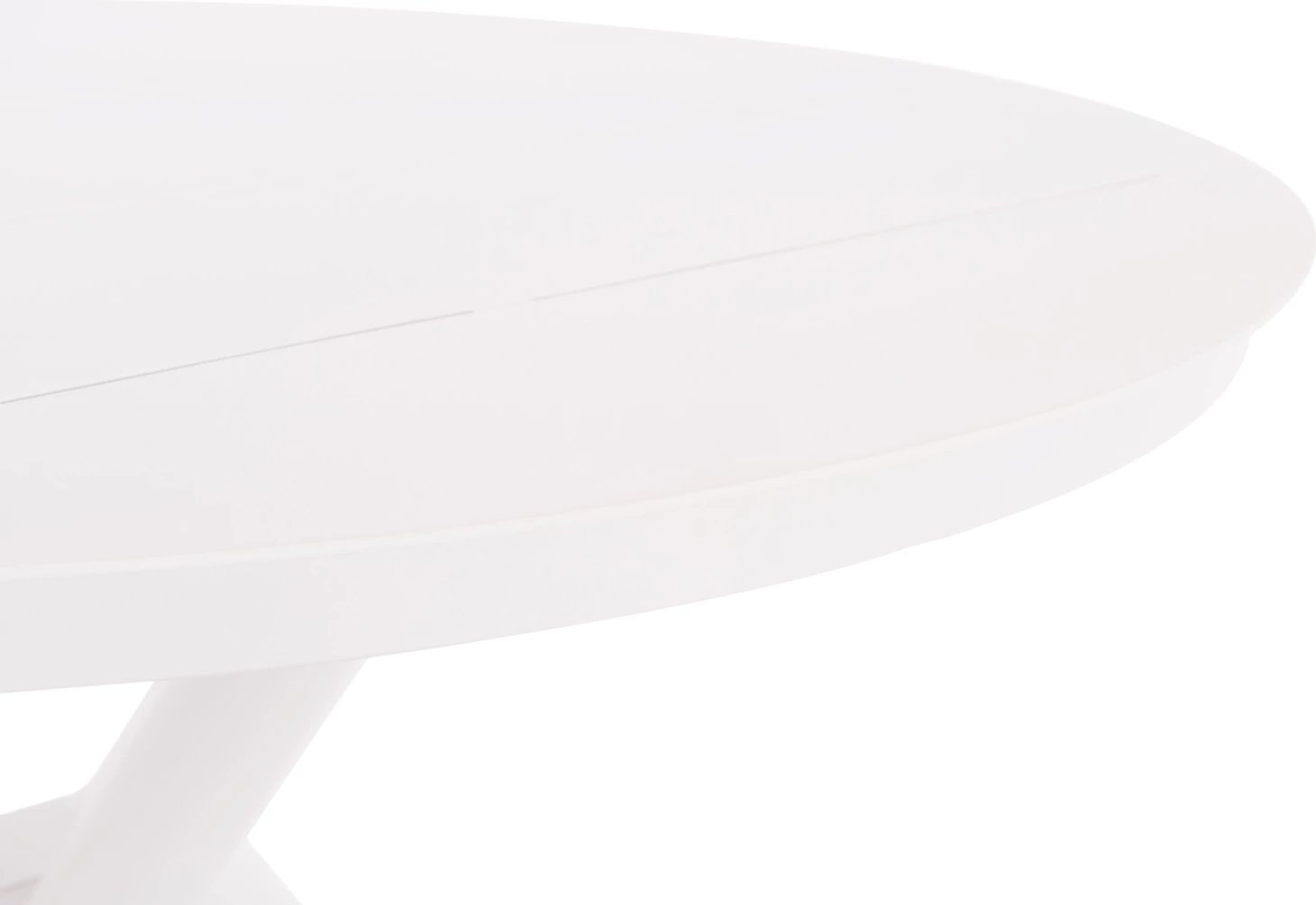 Tavolinë e jashtme rrethore HIGER FH6289.02 alumini e bardhë Φ90Χ74Hcm