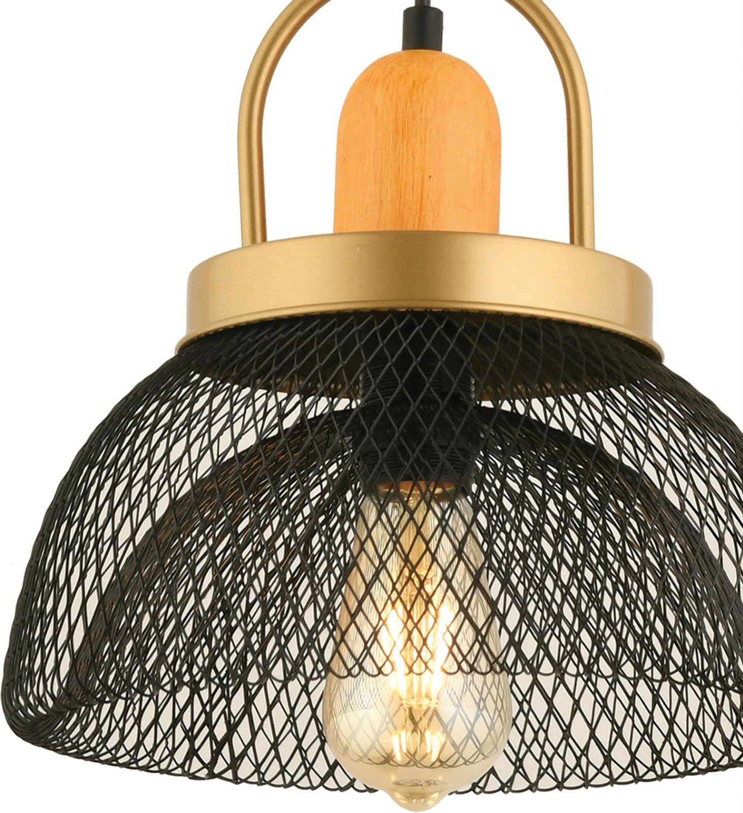 Llambë tavani Opviq, YM-3, trup metalik, ngjyrë e zezë