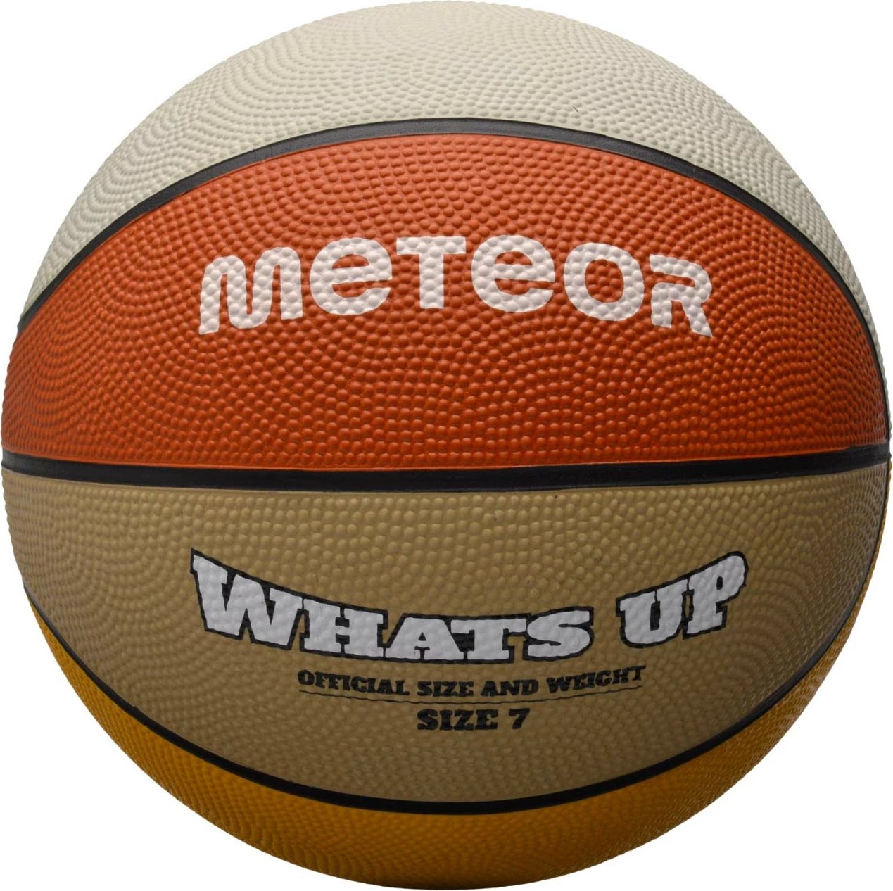 Top basketbolli Meteor, portokalli-bezhë