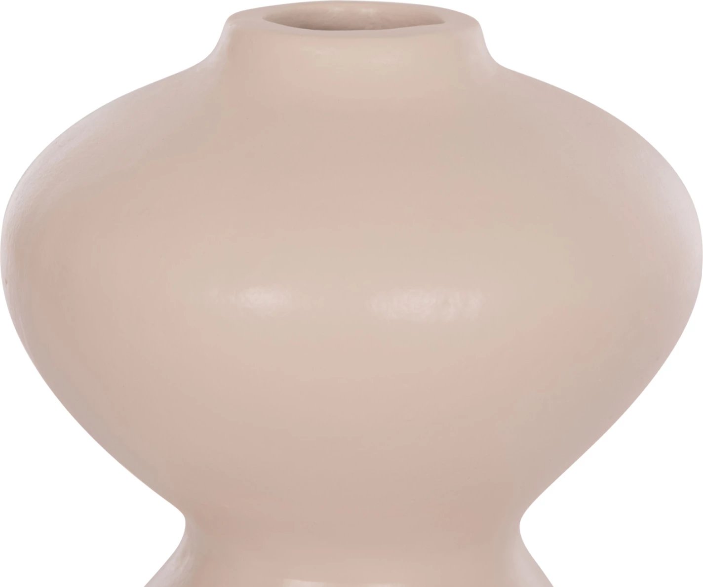 Vazo dekorative tavoline NELLY, terrakotë, ngjyrë krem e bardhë, FH4669.02, 22x35cm