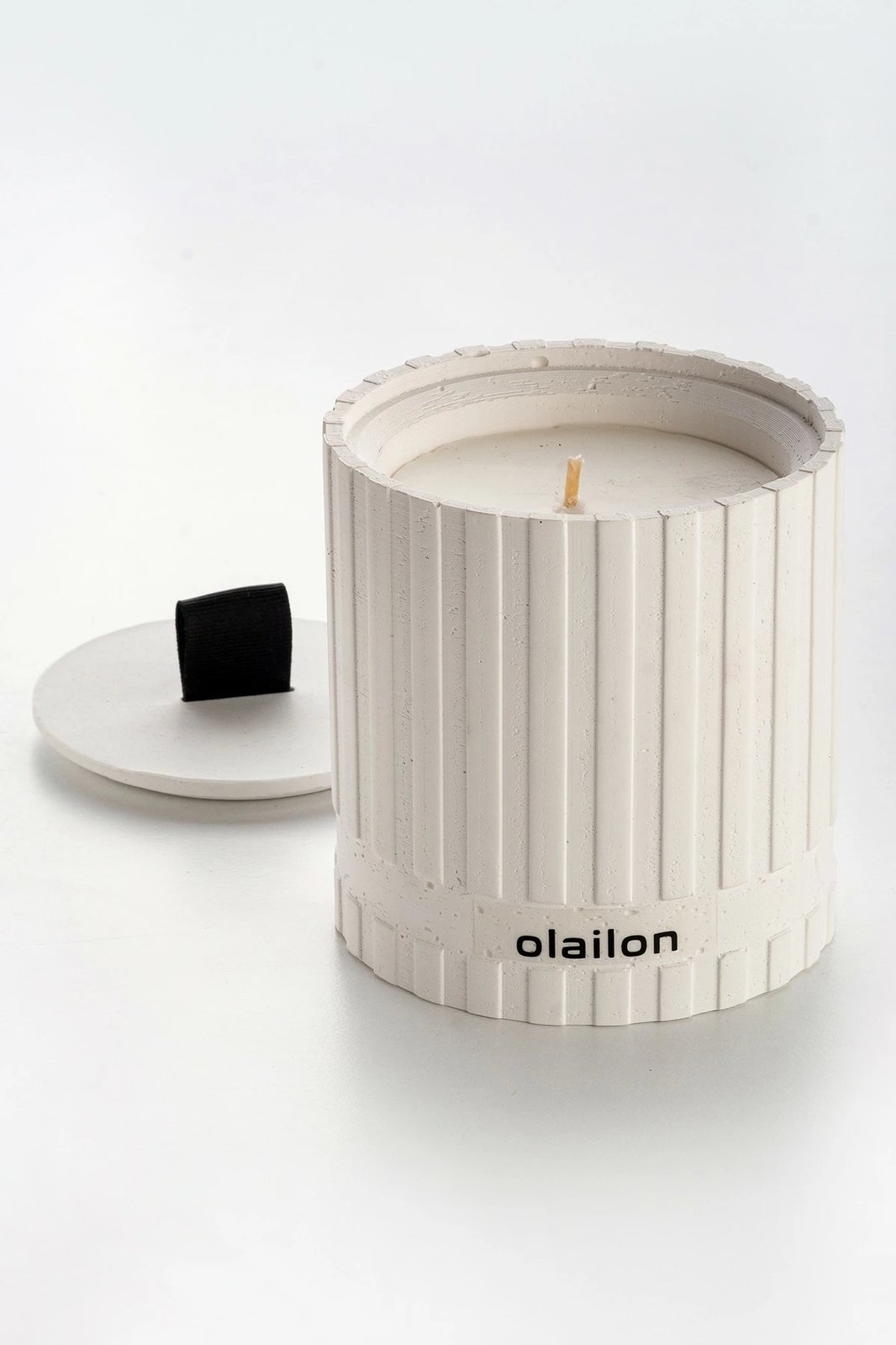 Qiri dekorativ Aberto Design, Sutun, i bardhë, i zi