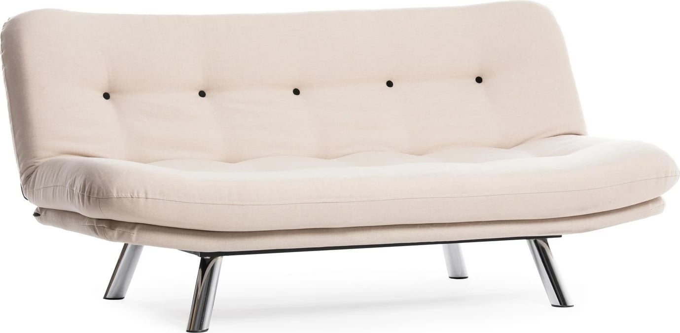 Krevat-sofë 3 vende, Atelier del Sofa, Misa Small Sofabed v3, krem