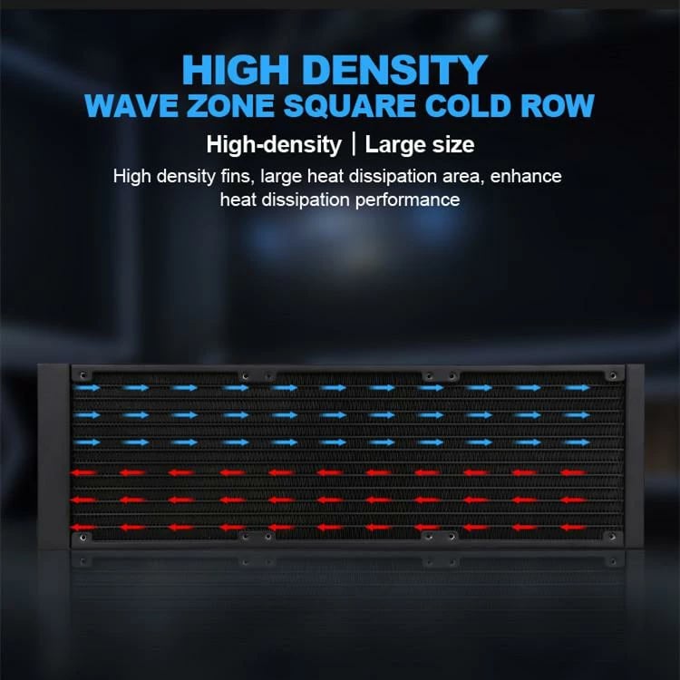 Ventilator Ftohës Me Ujë Për Kompjuter SAMA PS360mm black (Zezë)