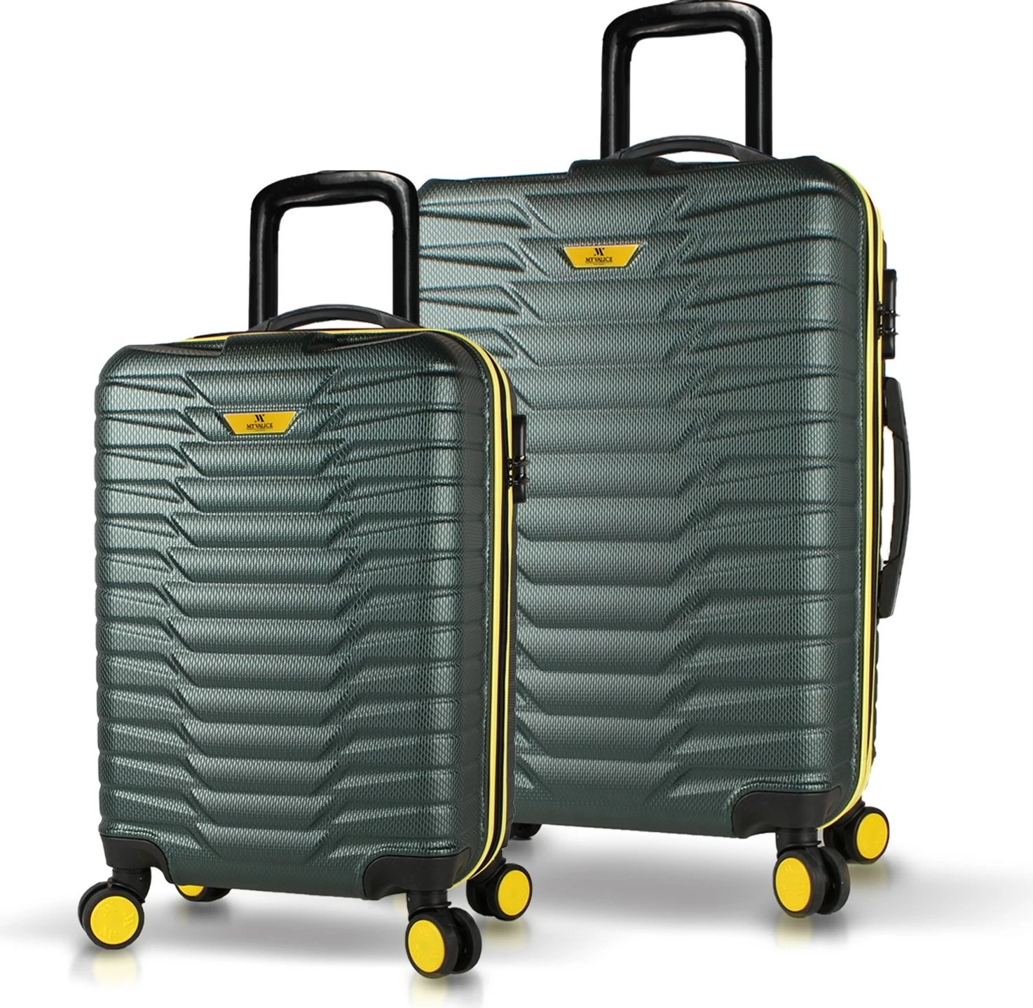 Set valixhesh (2 copë), Zoozie Bags, 5684, ngjyrë kaki