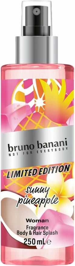 Mist për trup dhe flokë Bruno Banani Woman Limited Edition Sunny Pineapple për femra, 250ml