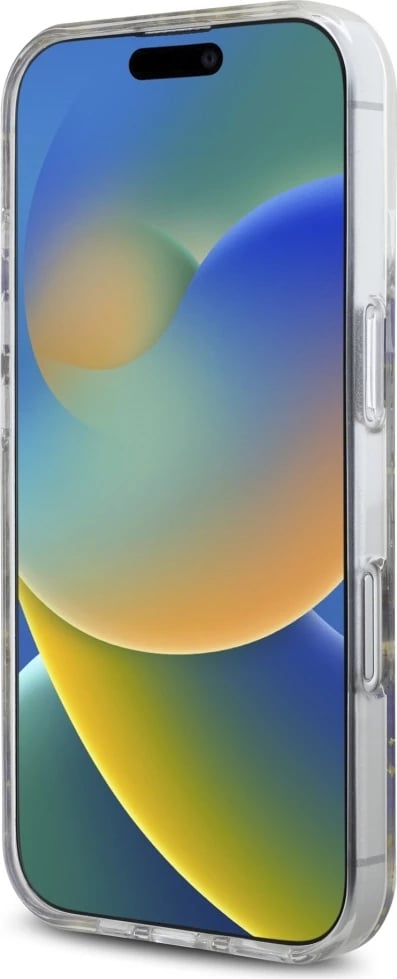 Mbështjellës Guess Resin Flowers Glitter MagSafe për iPhone 16, Vjollcë Mbështjellës Guess Resin Flowers Glitter MagSafe për iPhone 16, Vjollcë