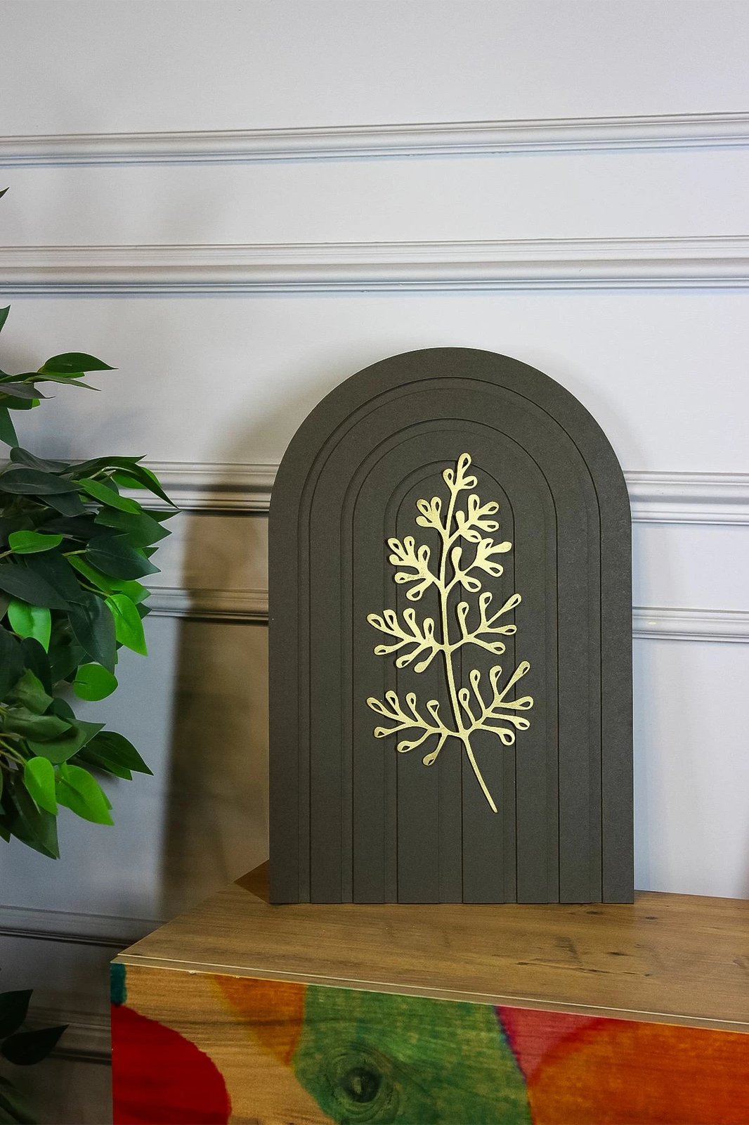 Pikturë dekorative, shumëngjyrëshe, Wallity, Ersy3Doval1-3045, 30x45x2cm