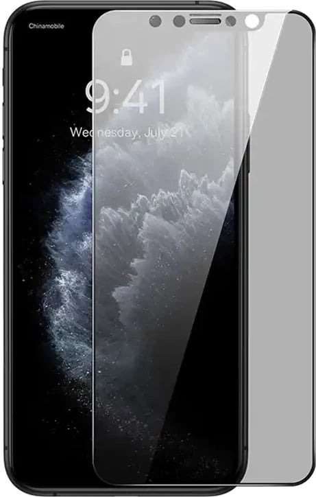 Xham i temperuar Baseus me filtër privatësie 0.3mm për iPhone XS Max/11 Pro Max