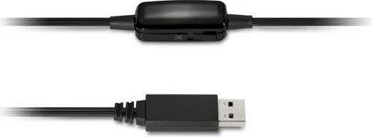Kufje Kensington HiFi me mikrofon, USB, kontroll volumit, e zezë