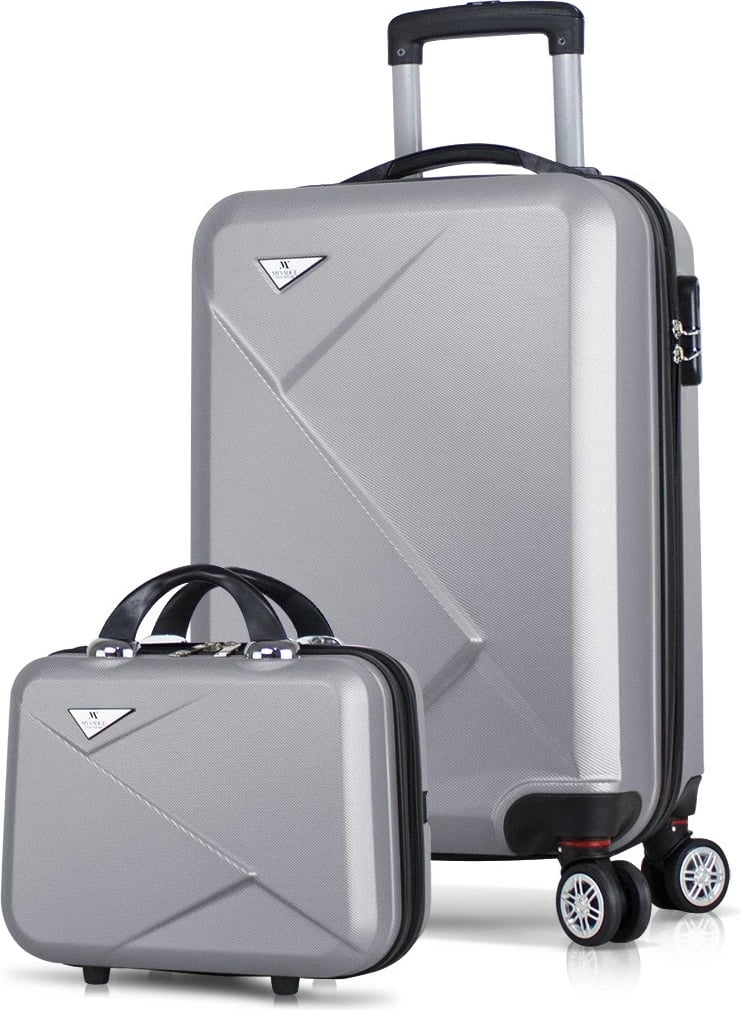 Set valixhesh (2 copë), ngjyrë gri, Zoozie Bags, 4971