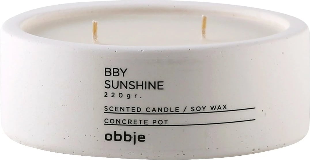 Qiri aromatik Aberto Design, Bby Sunshine Flat, ngjyrë e bardhë, 12x4.5cm