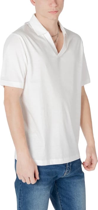 Polo për meshkuj Armani Exchange, e bardhë