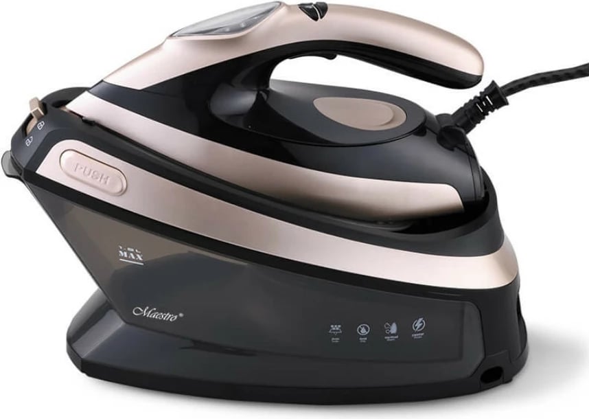 Hekur me avull Feel-Maestro MR-320C, 2400W, rezervuar 1.5L, i zi/ari