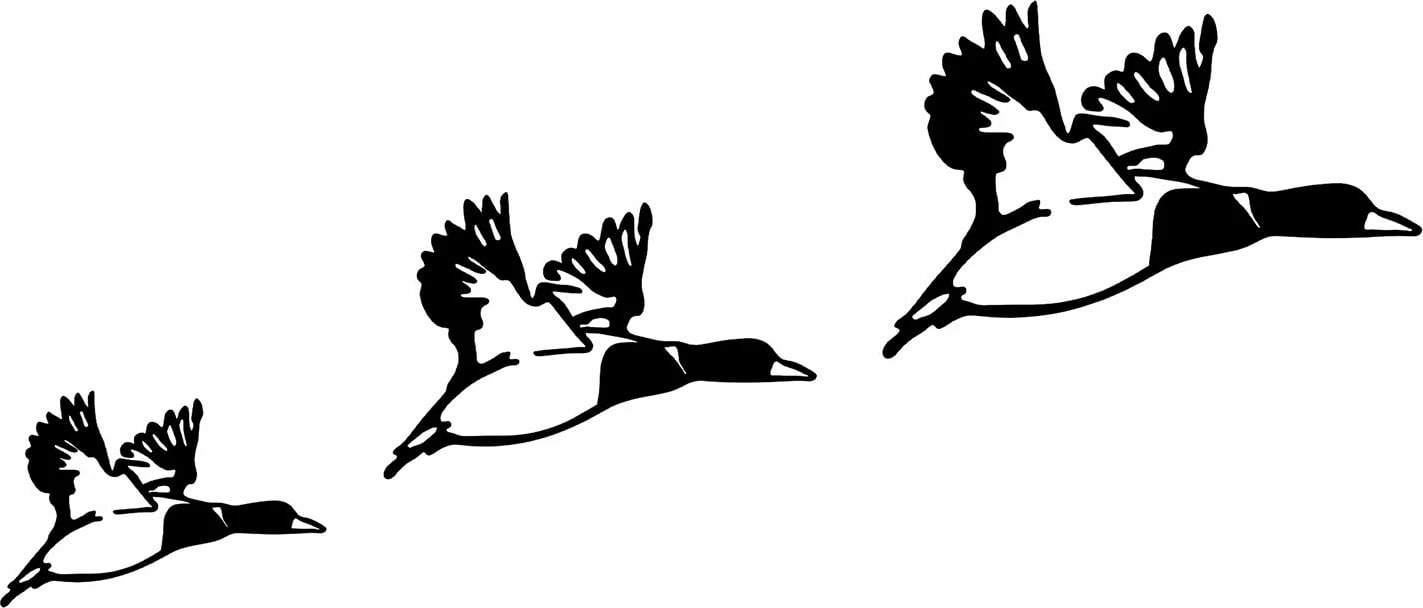 Aksesor dekorativ metalik për mur, rosat, Wallity, 3 copë, 290