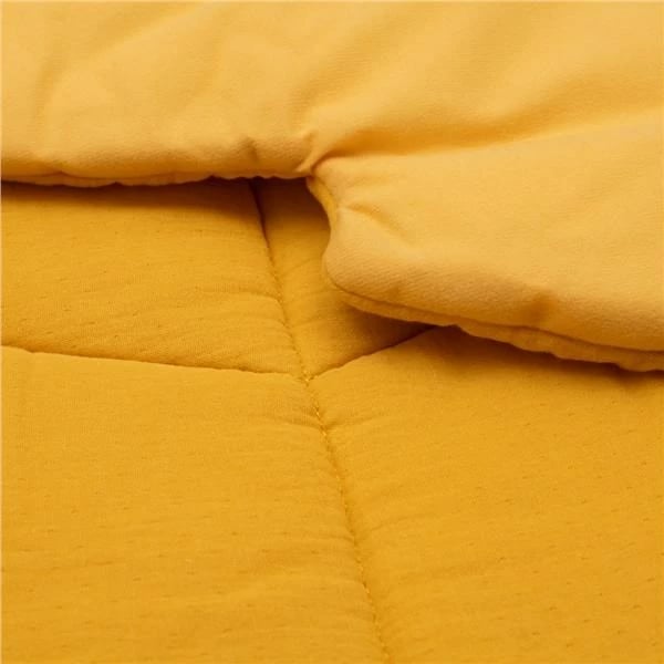 Dyshek loje muslinë, New Baby, Leaf, ngjyrë mustardë