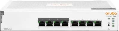 Switch Aruba Instant On 1830, Hewlett Packard Enterprise, JL811A, 8x1GbE, PoE, i bardhë