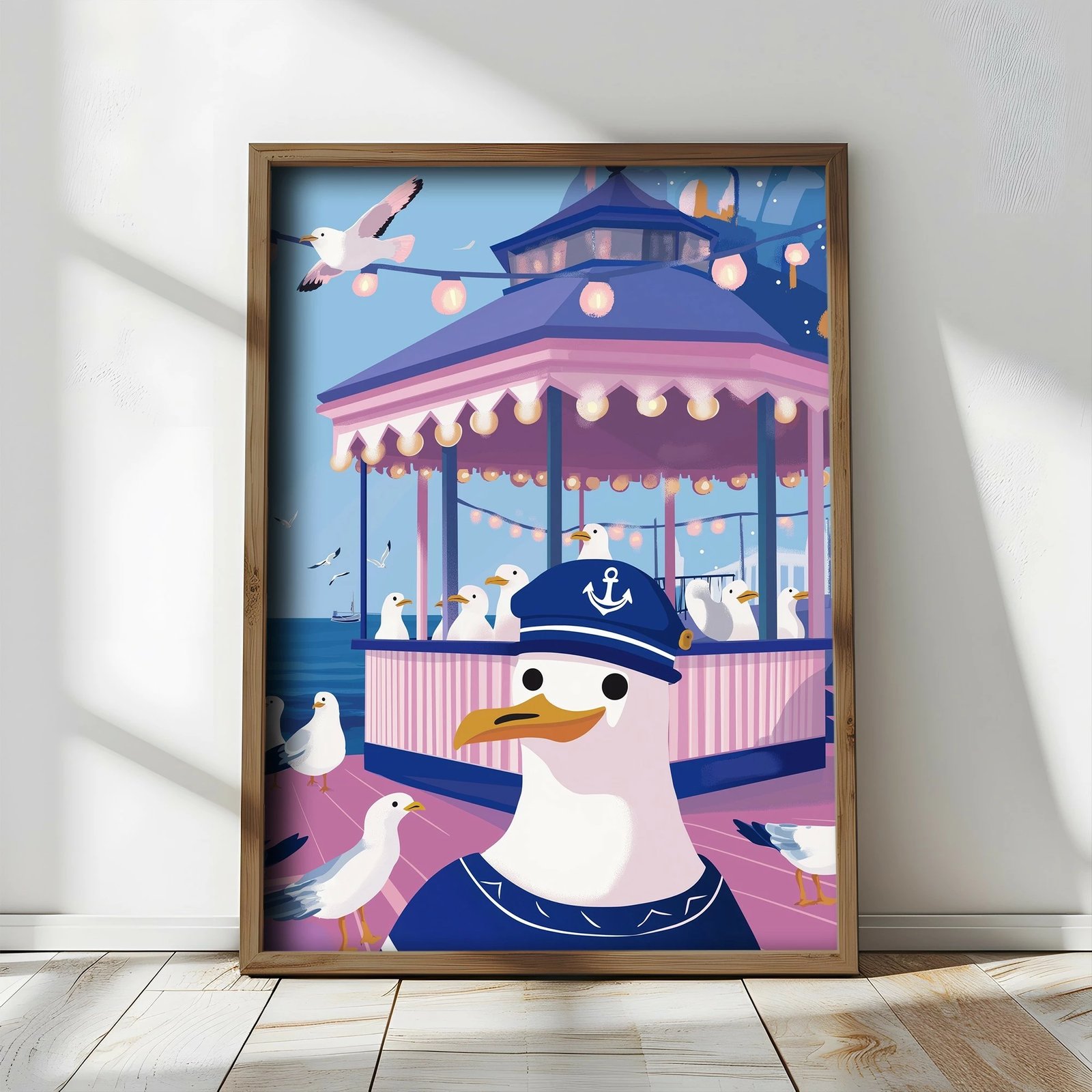 Pikturë dekorative me kornizë MDF, shumëngjyrëshe, Wallity, TUN039-L, 35x47x2 cm