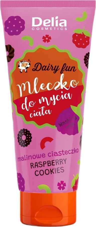 Qumësht për dush për femra Delia Dairy Fun me aromë biskotash me mjedër, 200ml