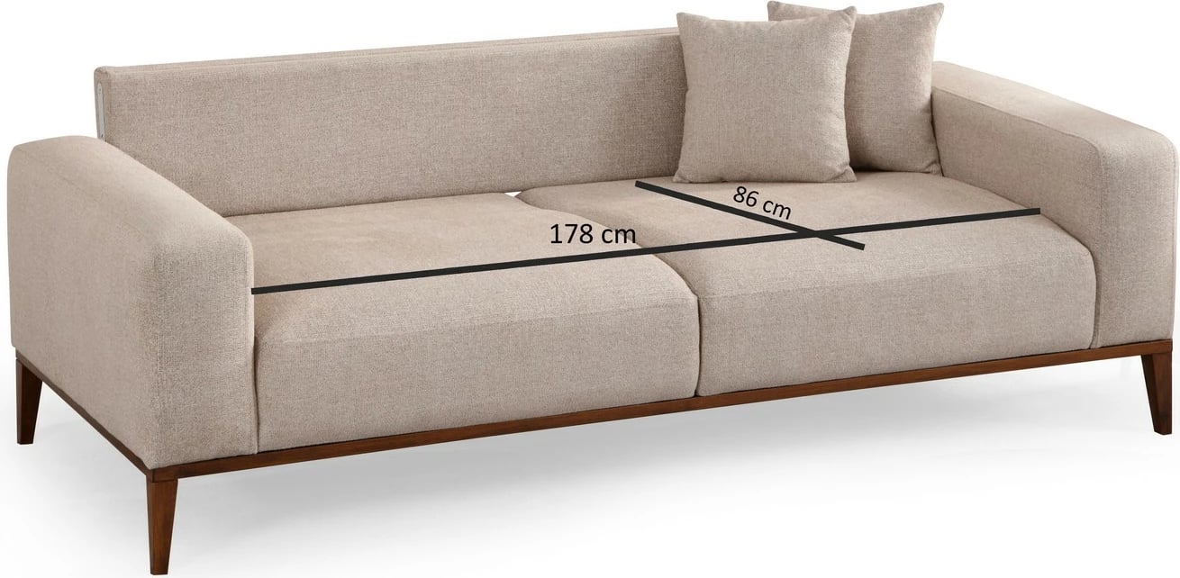 Krevat-sofa treshe, Atelier del Sofa Sinor, bezhë