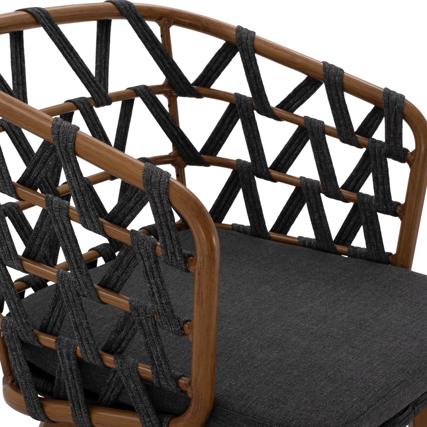 Karrige alumini RICKO FH5782.11 me rripa të gjerë gri 57x61x79 cm