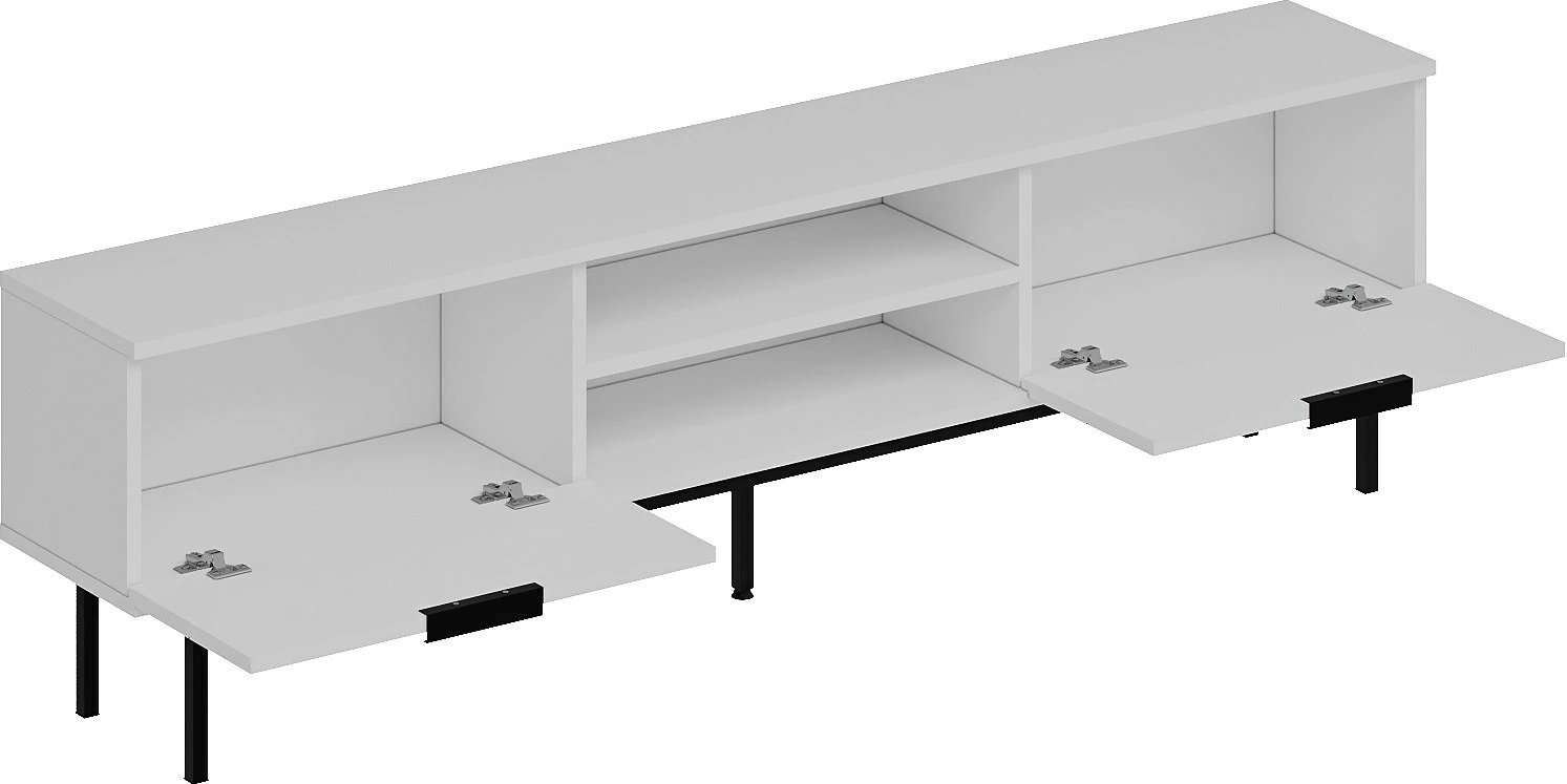 Komodë TV Skye Decor, e bardhë, Paul