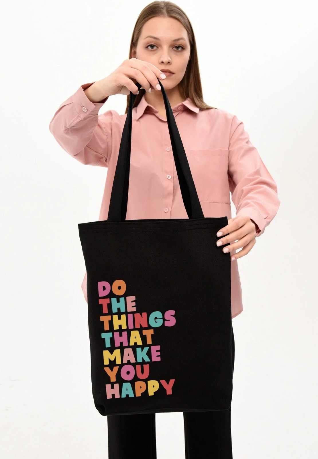 Çantë tote Zoozie Bags, 1473, e zezë, 35x40x8cm