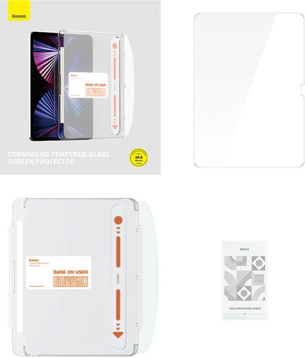 Xham i temperuar Baseus Corning 0.4mm për iPad Pro 10/10.9" Xham i temperuar Baseus Corning 0.4mm për iPad Pro 10/10.9"