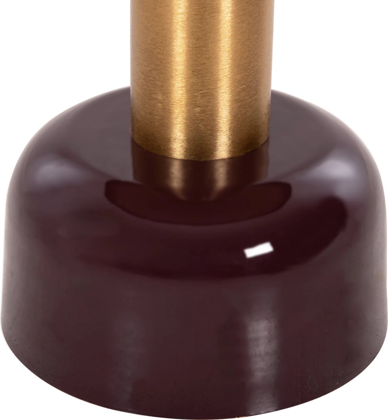 Tavolinë anësore ERODE FH4242.06 metalike, ngjyrë qershie-ari, Φ50.5x52.5H cm