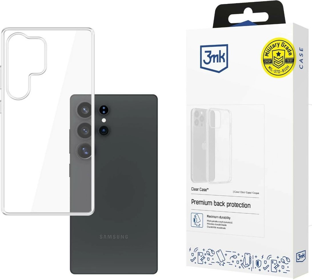 Mbështjellës 3MK Clear Case për Samsung S25 Ultra SM-938U, Transparent
